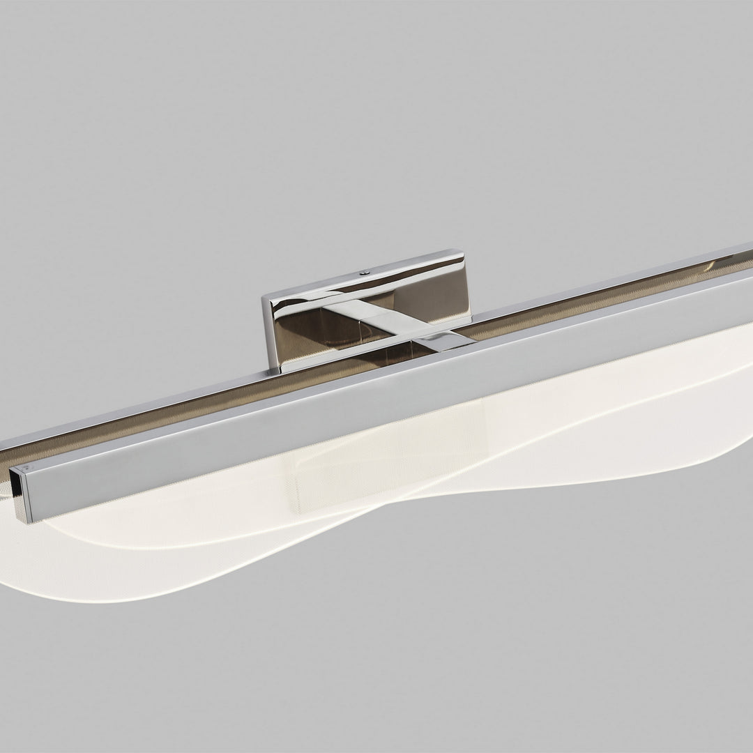 Visual Comfort Modern Nyra 700BCNYR25N-LED930-277 Bath Vanity Light 5 in. wide - Polished Nickel
