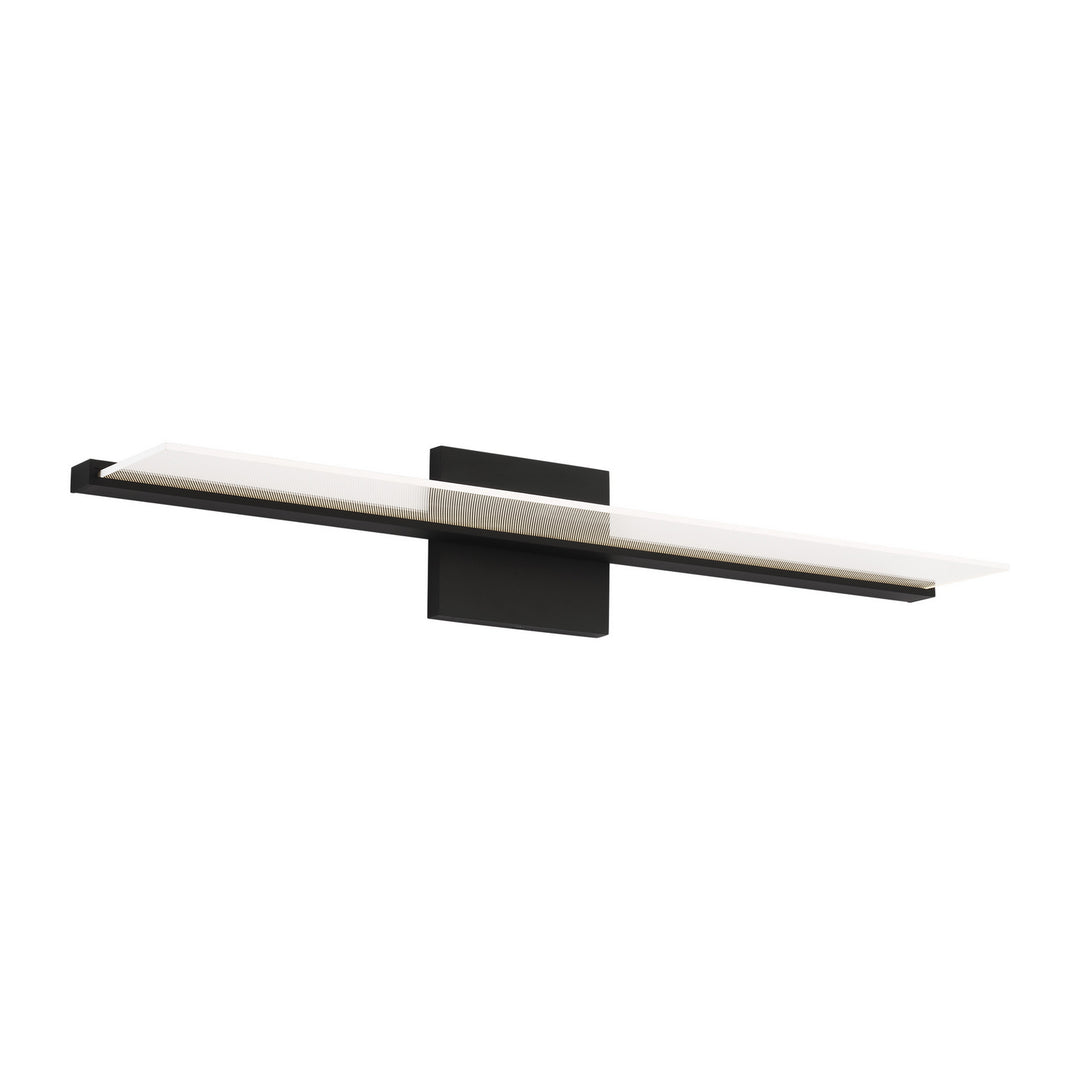 Visual Comfort Modern Span 700BCSPANB2B-LED930-277 Bath Vanity Light 6 in. wide - Nightshade Black