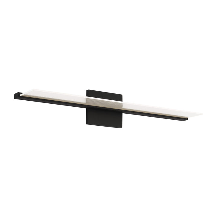Visual Comfort Modern Span 700BCSPANB2B-LED930-277 Bath Vanity Light 6 in. wide - Nightshade Black