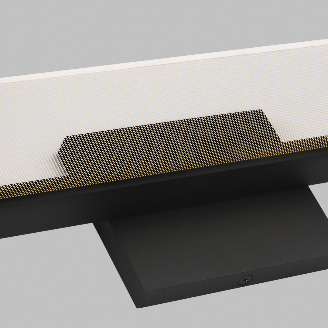 Visual Comfort Modern Span 700BCSPANB2B-LED930-277 Bath Vanity Light 6 in. wide - Nightshade Black