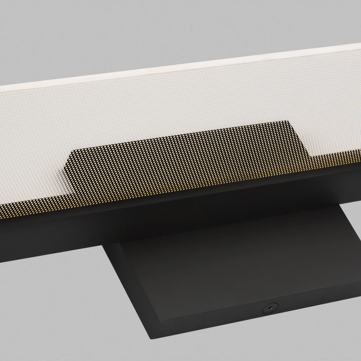Visual Comfort Modern Span 700BCSPANB2B-LED930-277 Bath Vanity Light 6 in. wide - Nightshade Black