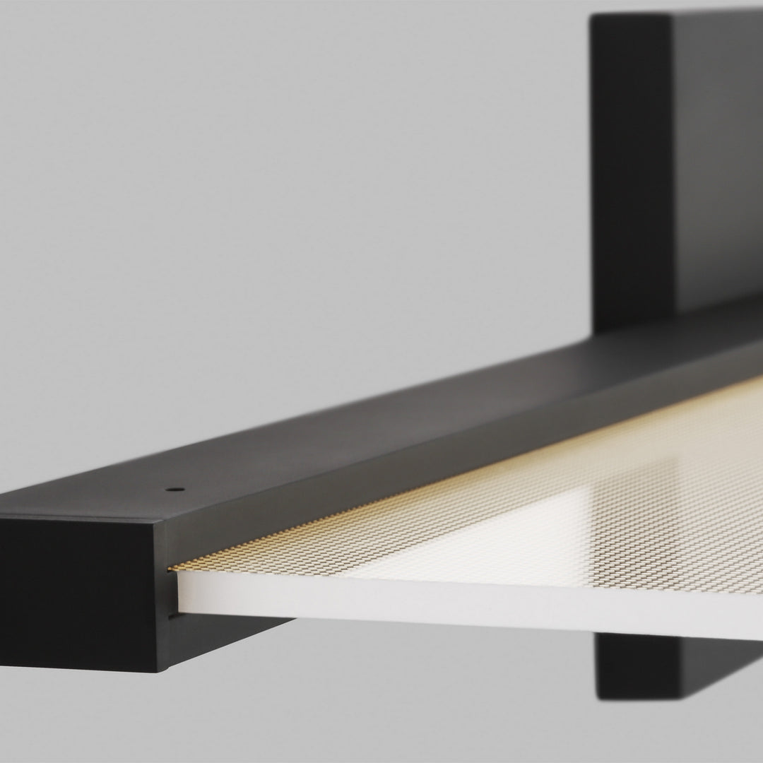 Visual Comfort Modern Span 700BCSPANB2B-LED930-277 Bath Vanity Light 6 in. wide - Nightshade Black