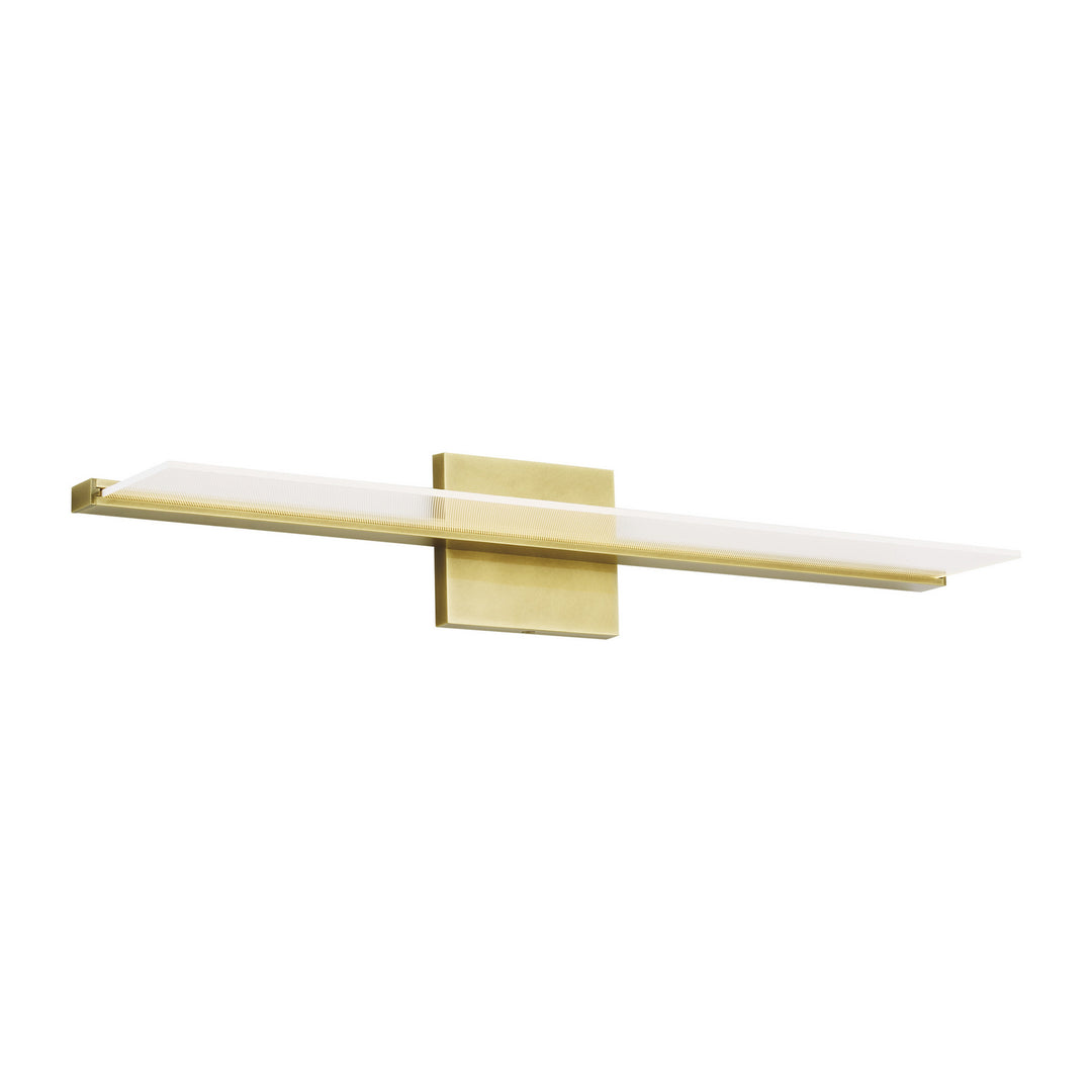 Visual Comfort Modern Span 700BCSPANB2BR-LED930-277 Bath Vanity Light 6 in. wide - Plated Brass