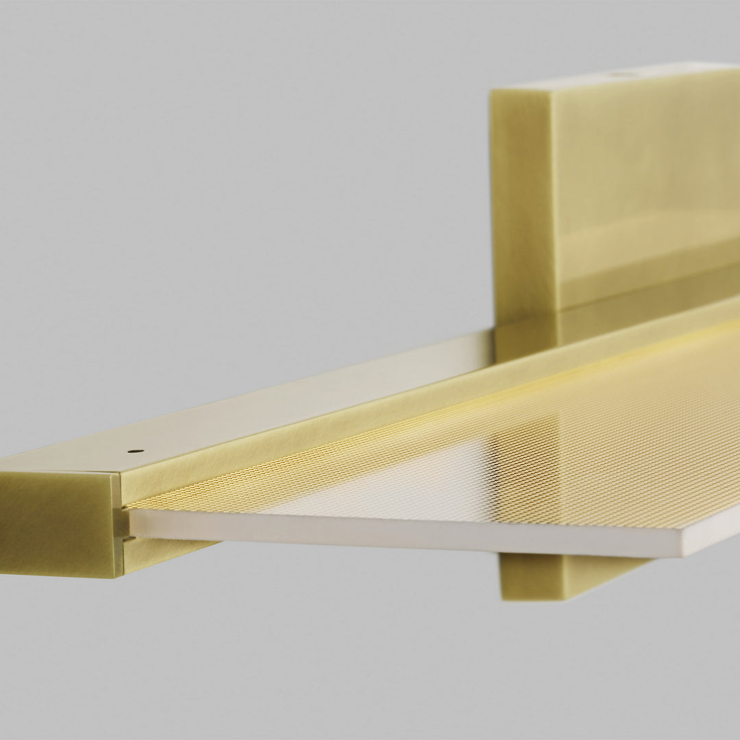 Visual Comfort Modern Span 700BCSPANB2BR-LED930-277 Bath Vanity Light 6 in. wide - Plated Brass