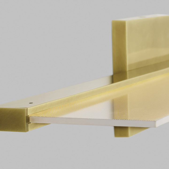 Visual Comfort Modern Span 700BCSPANB2BR-LED930-277 Bath Vanity Light 6 in. wide - Plated Brass