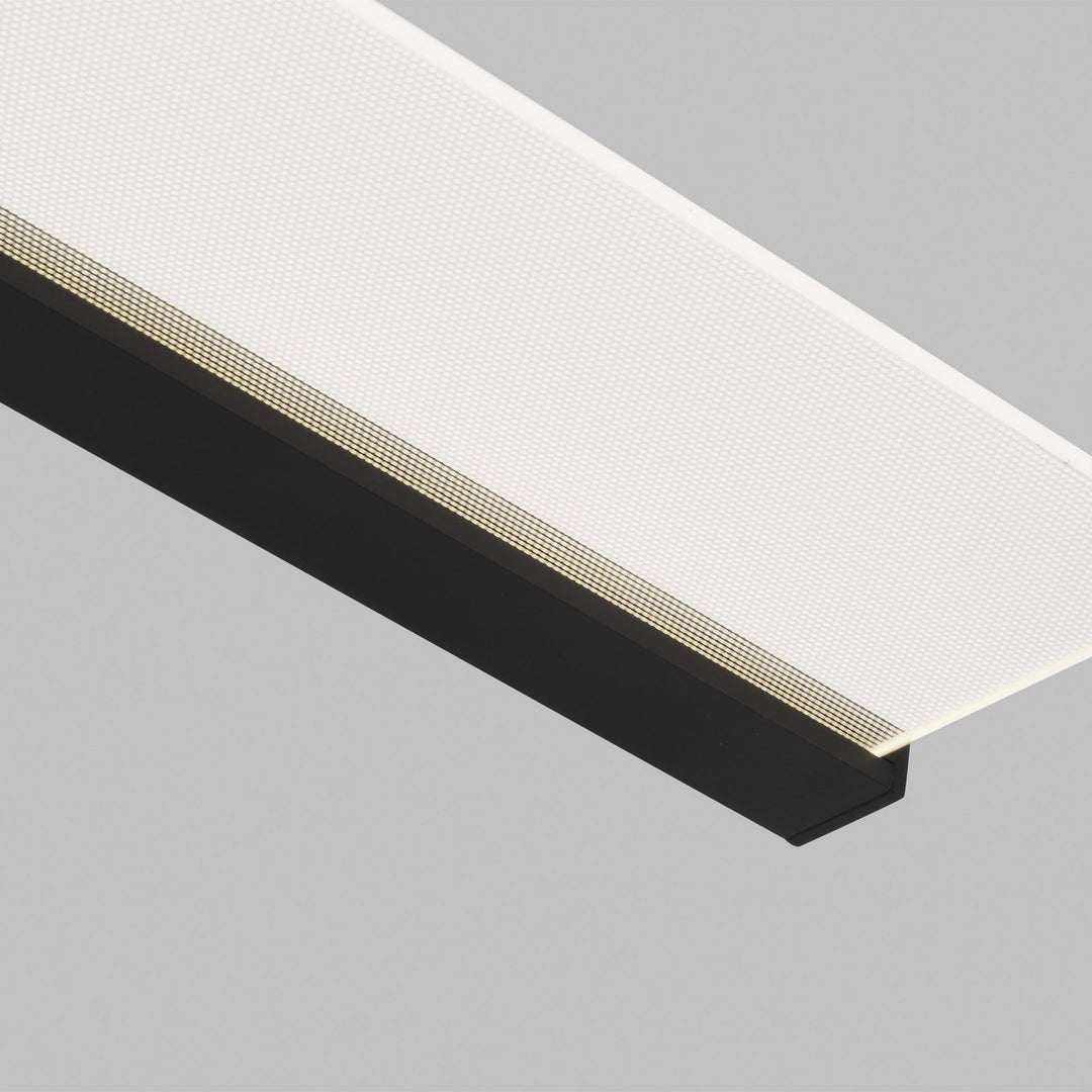 Visual Comfort Modern Span 700BCSPANB3B-LED930 Bath Vanity Light 6 in. wide - Nightshade Black