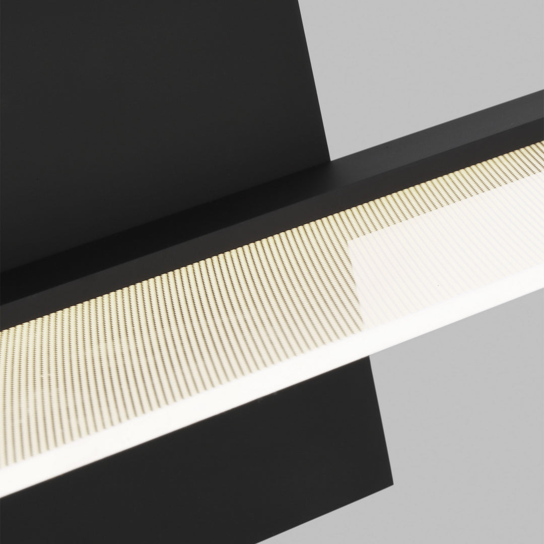 Visual Comfort Modern Span 700BCSPANB3B-LED930 Bath Vanity Light 6 in. wide - Nightshade Black