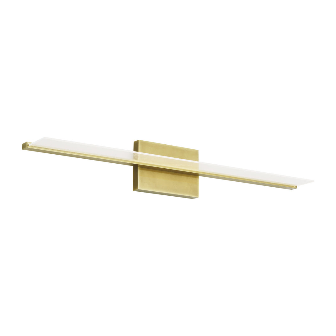 Visual Comfort Modern Span 700BCSPANB3BR-LED930 Bath Vanity Light 6 in. wide - Plated Brass