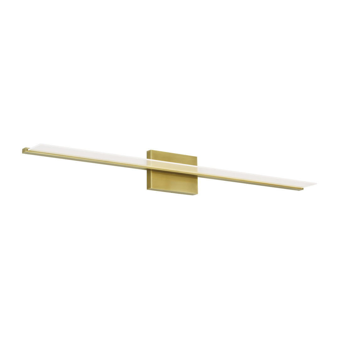 Visual Comfort Modern Span 700BCSPANB4BR-LED930 Bath Vanity Light 6 in. wide - Plated Brass