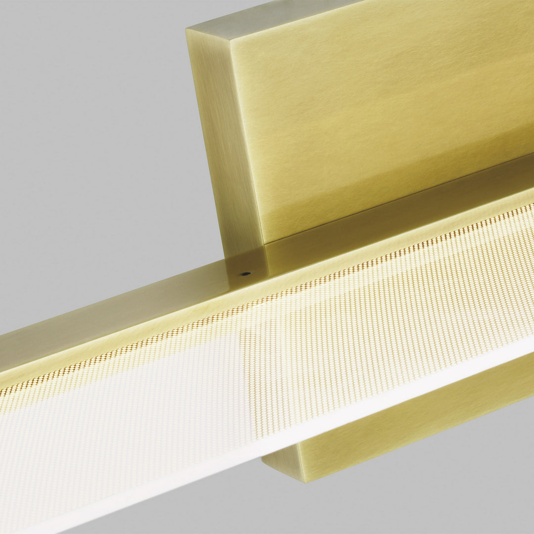 Visual Comfort Modern Span 700BCSPANB4BR-LED930 Bath Vanity Light 6 in. wide - Plated Brass