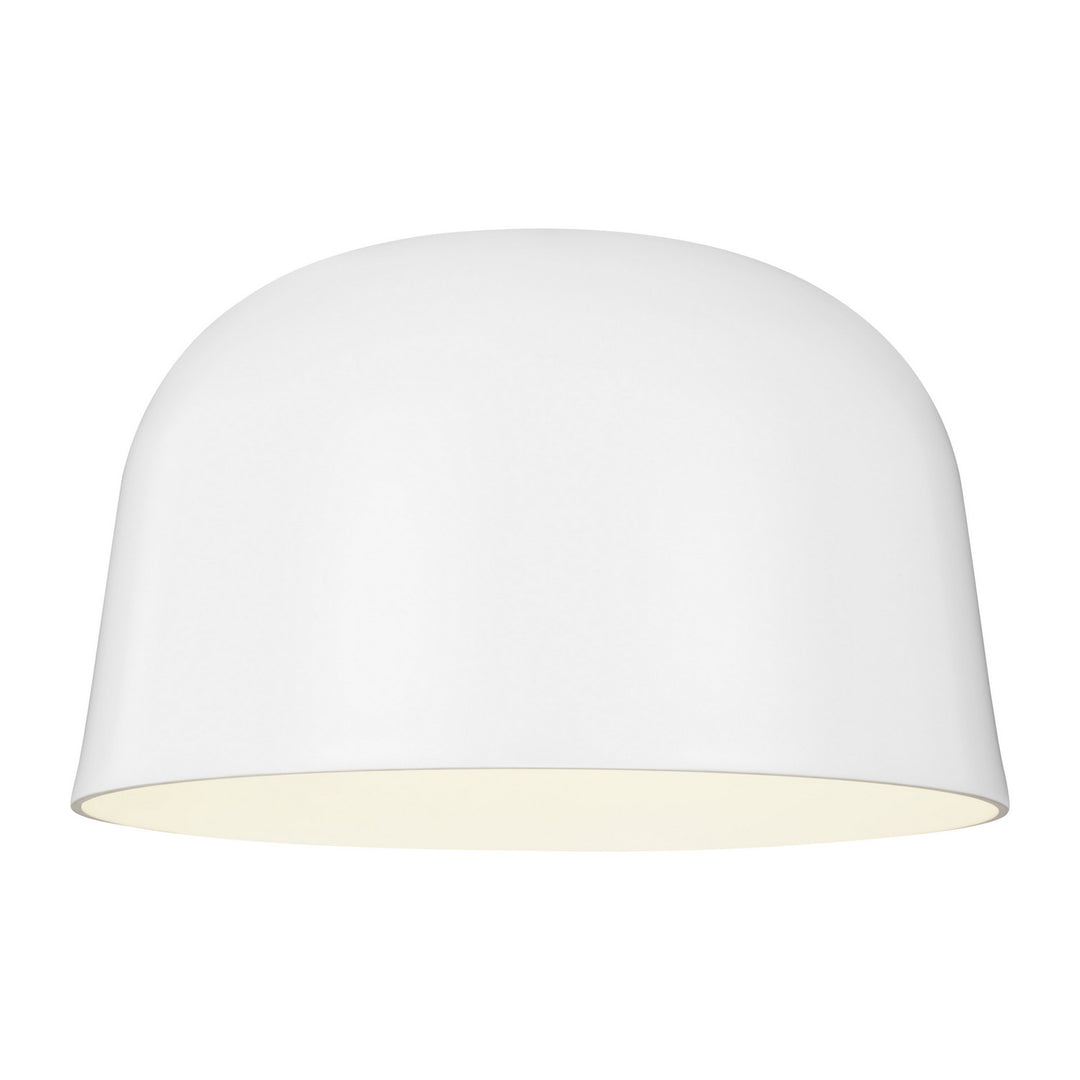 Visual Comfort Modern Foundry 700FMFND15W-LED930-277 Ceiling Light - Matte White