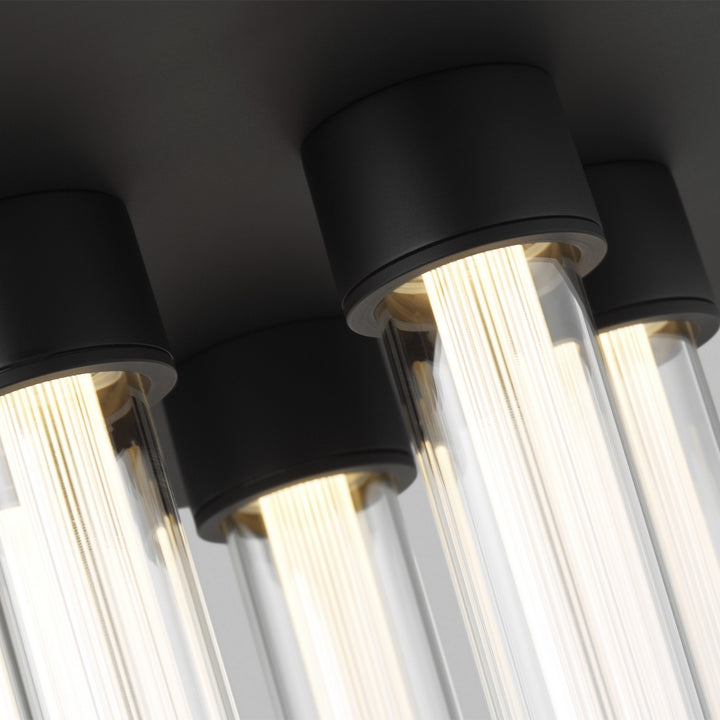 Visual Comfort Modern Kola 700FMKLA13B-LED927-277 Ceiling Light - Nightshade Black