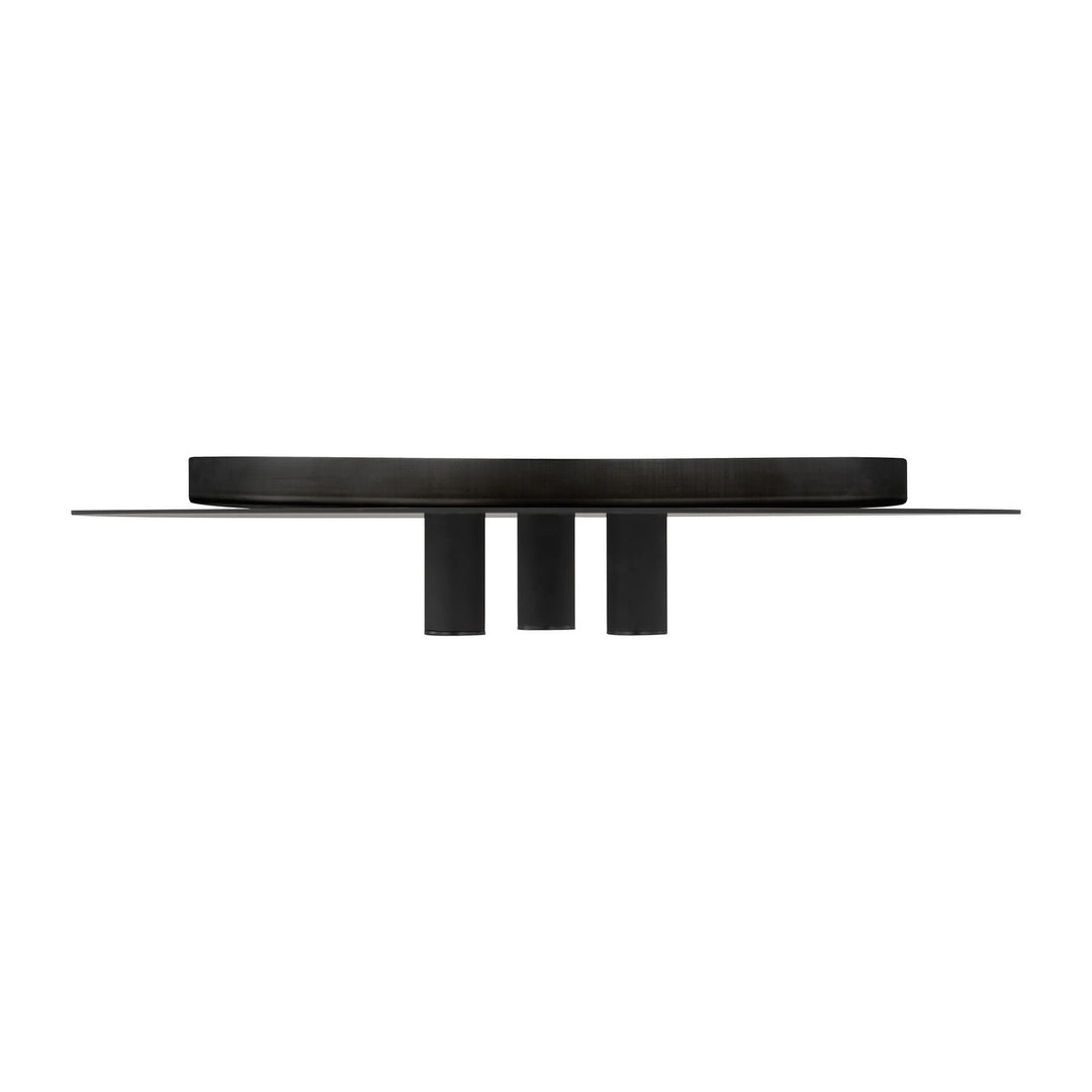 Visual Comfort Modern Ponte 700FMPNT16B-LED930-277 Ceiling Light - Nightshade Black