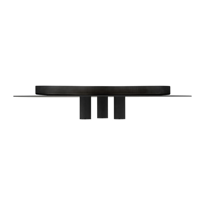 Visual Comfort Modern Ponte 700FMPNT16B-LED930-277 Ceiling Light - Nightshade Black
