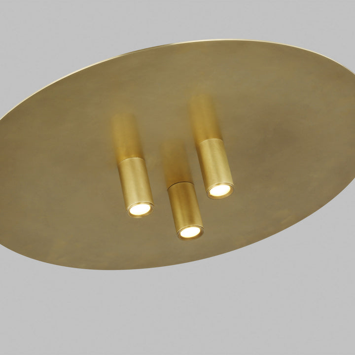 Visual Comfort Modern Ponte 700FMPNT16NB-LED930 Ceiling Light - Natural Brass