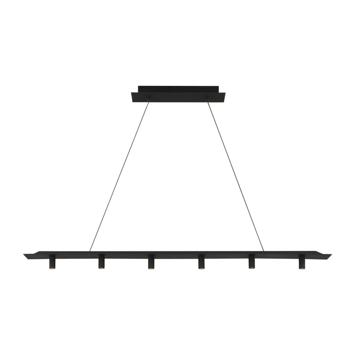 Visual Comfort Modern Ponte 700LSPNT50B-LED930 Pendant Light - Nightshade Black