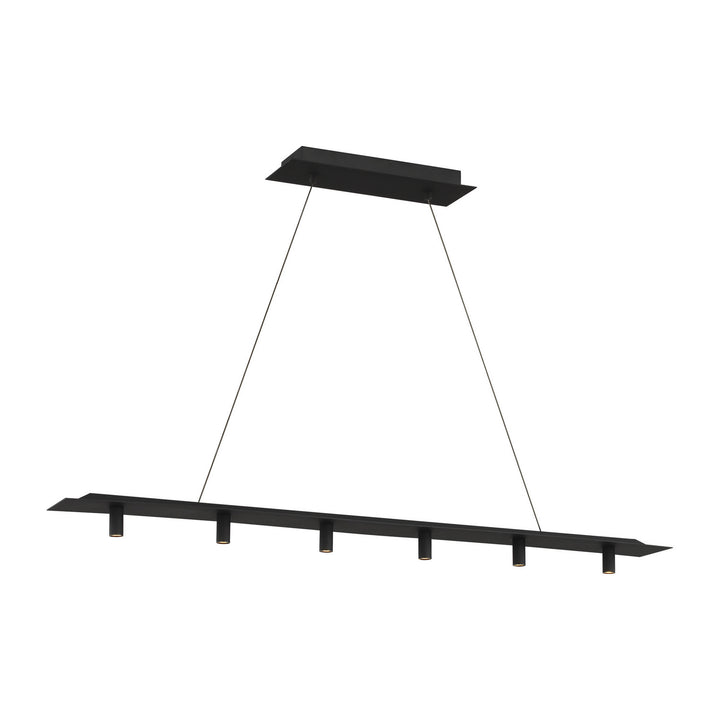 Visual Comfort Modern Ponte 700LSPNT50B-LED930 Pendant Light - Nightshade Black