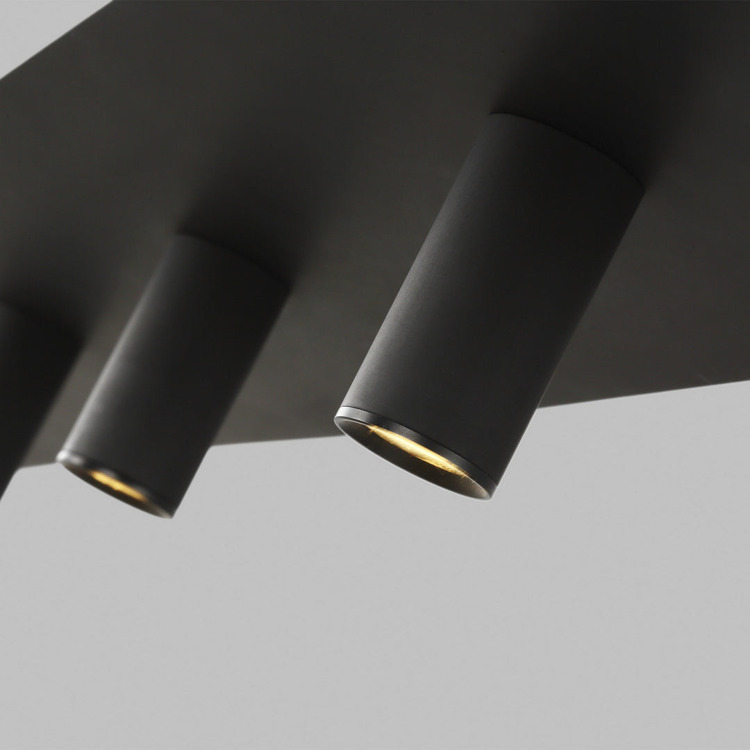 Visual Comfort Modern Ponte 700LSPNT50B-LED930-277 Pendant Light - Nightshade Black