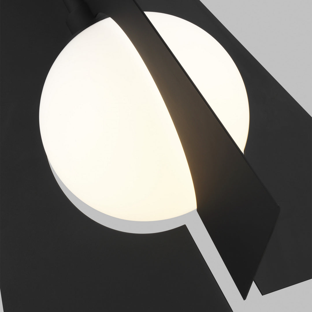 Visual Comfort Modern Orbel Pyramid 700TDOBLPGB-LED930 Pendant Light - Nightshade Black