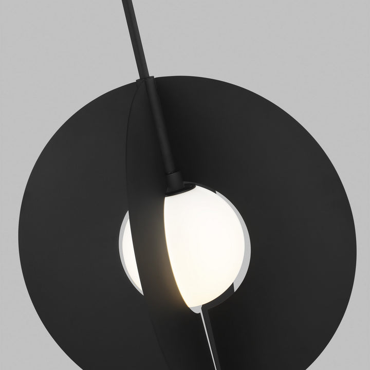 Visual Comfort Modern Orbel 700TDOBLRGB Pendant Light - Nightshade Black