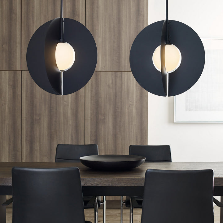 Visual Comfort Modern Orbel 700TDOBLRGB-LED930 Pendant Light - Nightshade Black