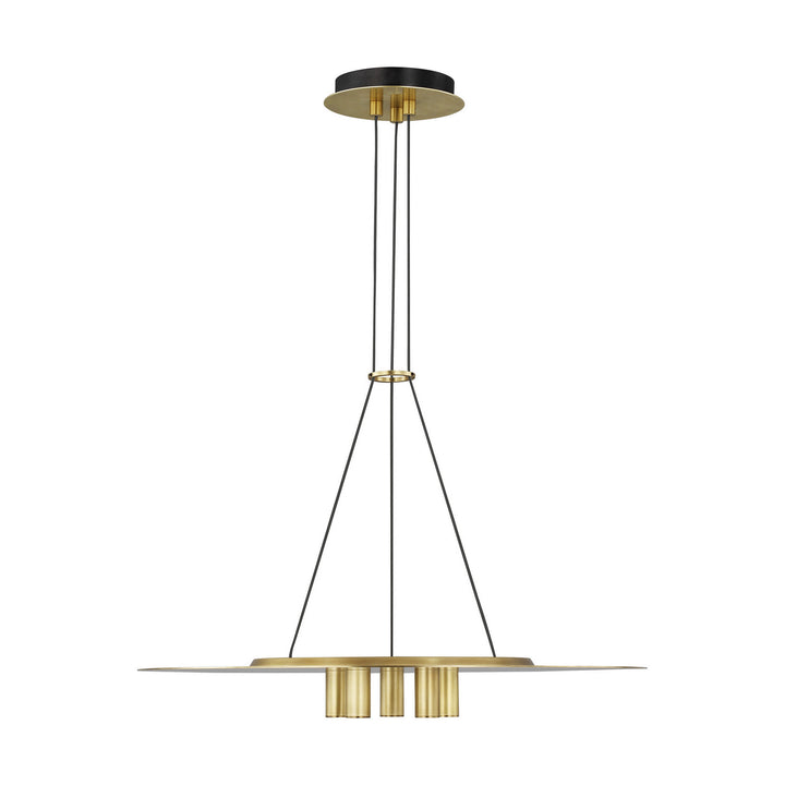 Visual Comfort Modern Ponte 700TDPNT22NB-LED930-277 Pendant Light - Natural Brass