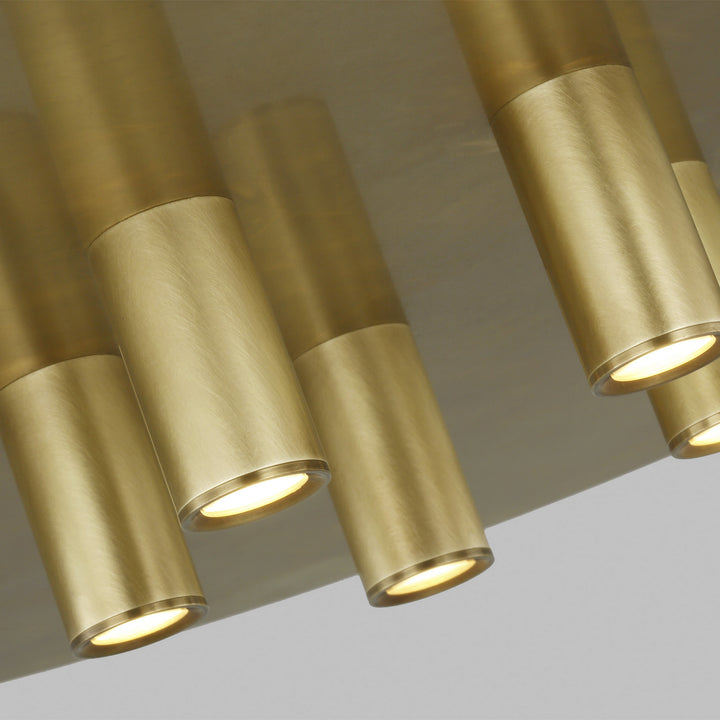 Visual Comfort Modern Ponte 700TDPNT22NB-LED930-277 Pendant Light - Natural Brass