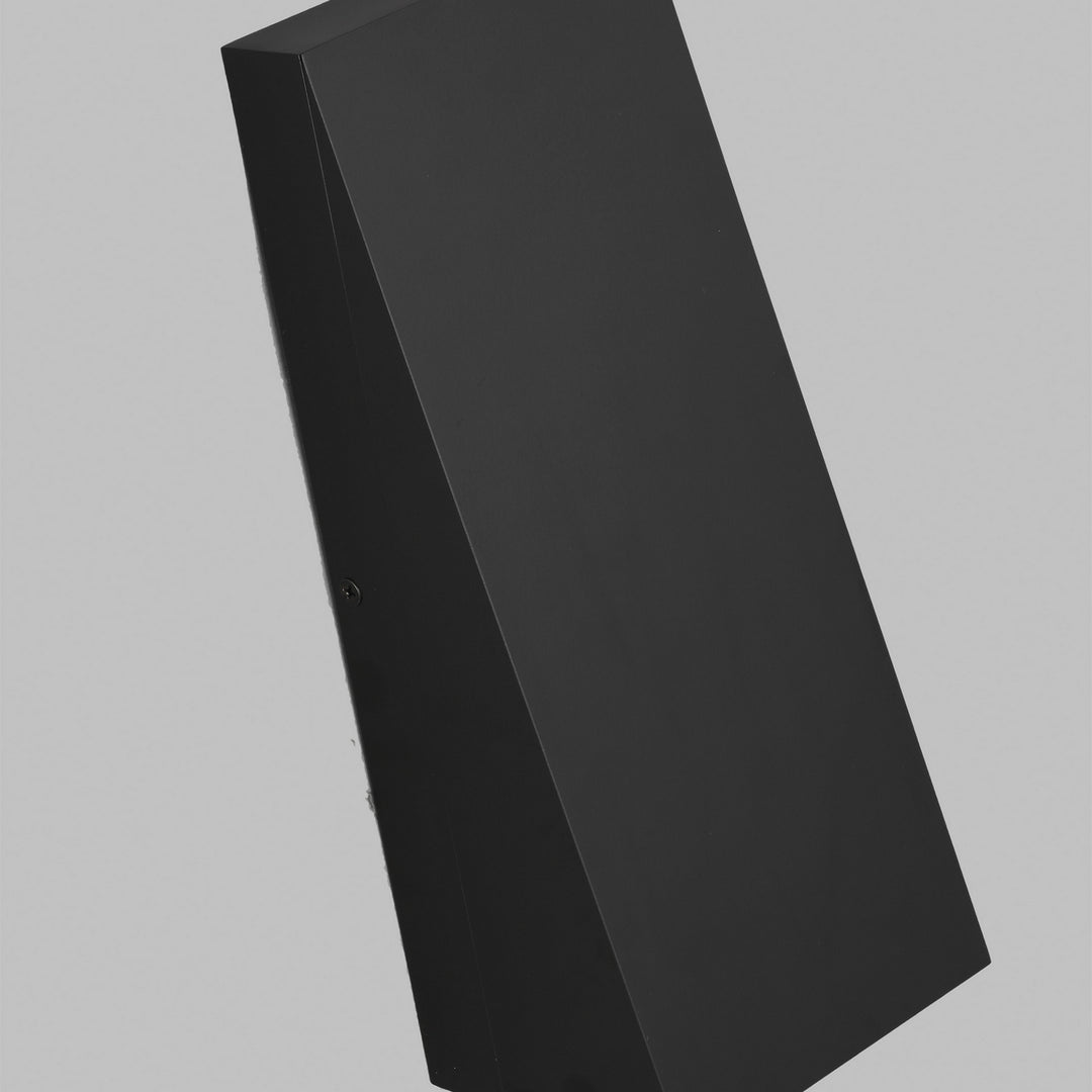 Visual Comfort Modern 700OWPIT12B-LED930-277 Pitch Led Outdoor Wall Mount Outdoor Black