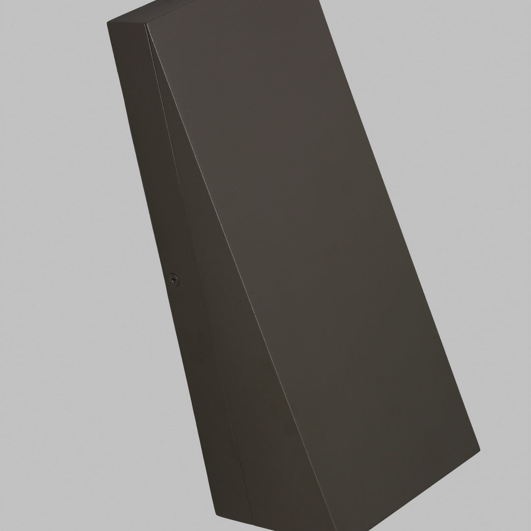 Visual Comfort Modern 700OWPIT12Z-LED930 Pitch Led Outdoor Wall Mount Outdoor Bronze / Dark