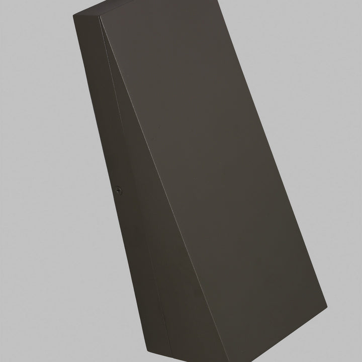 Visual Comfort Modern 700OWPIT12Z-LED930-277 Pitch Led Outdoor Wall Mount Outdoor Bronze / Dark