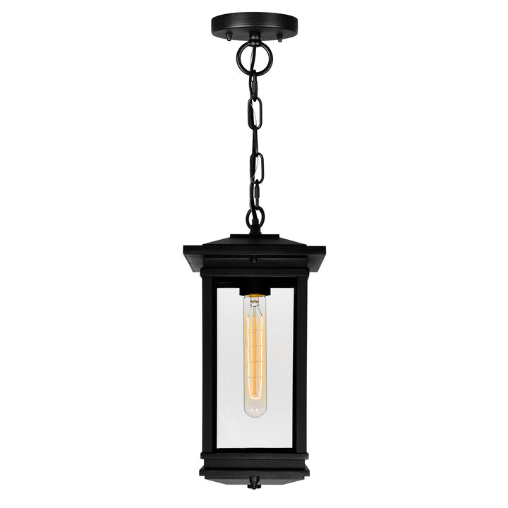 Cwi Lighting 0422P7-1-101  Oakwood Outdoor Black