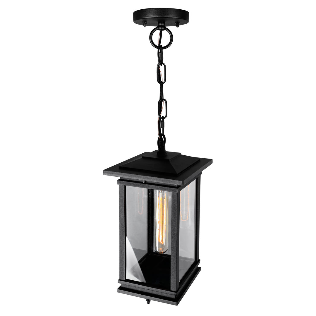 Cwi Lighting 0422P7-1-101  Oakwood Outdoor Black