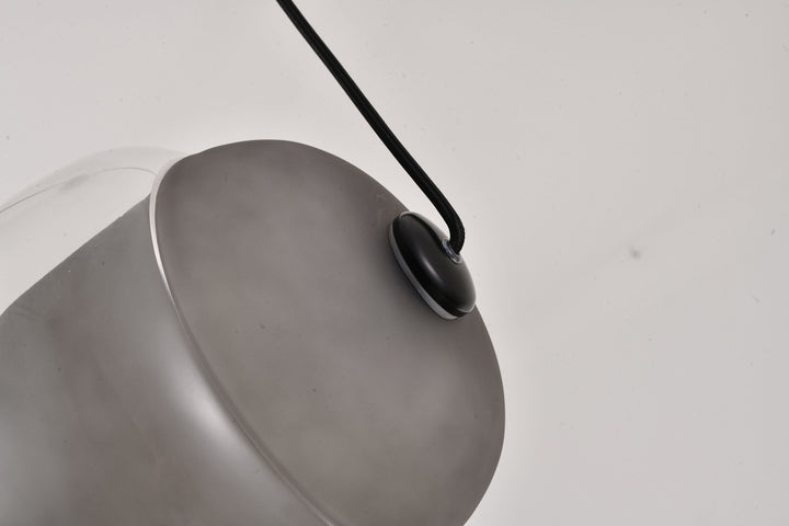 Bethel International DLS38P12SM Pendant Light - Smoke & Clear & Black
