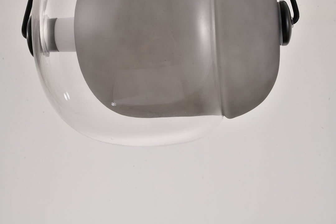 Bethel International DLS38P12SM Pendant Light - Smoke & Clear & Black