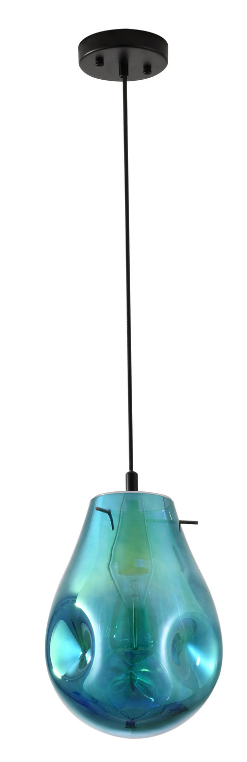 Bethel International DLS49P8B Pendant Light - Black & Blue