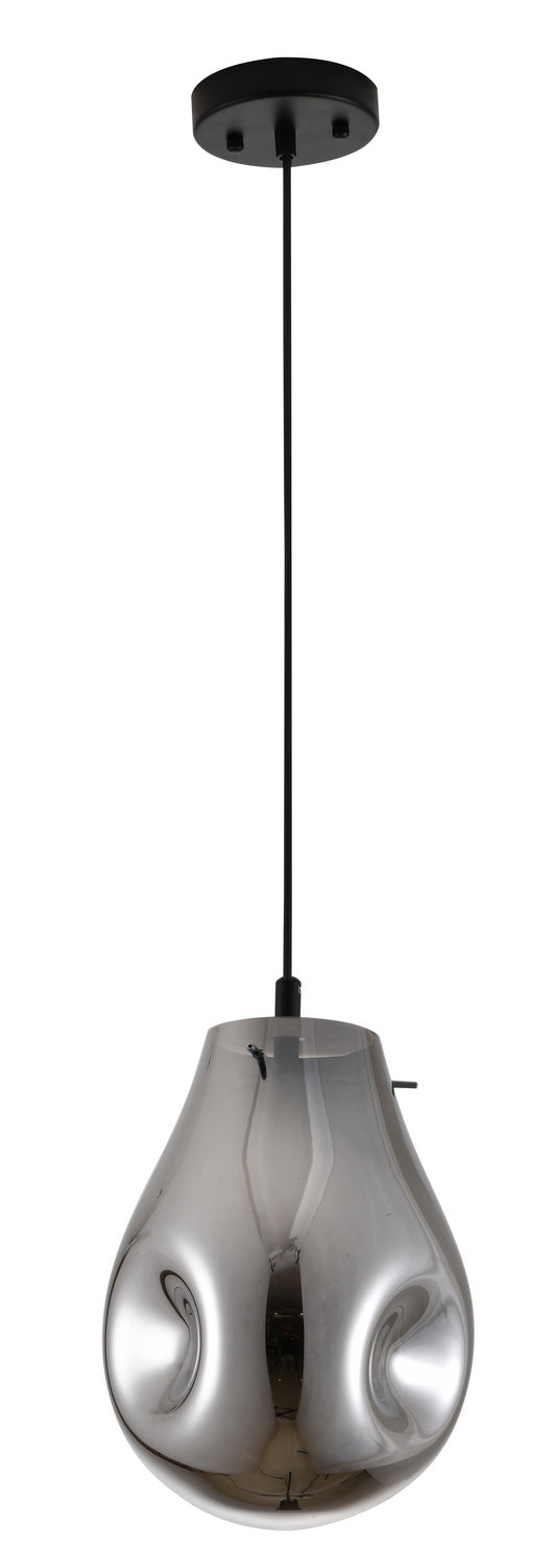 Bethel International DLS49P8SM Pendant Light - Black & Smoke