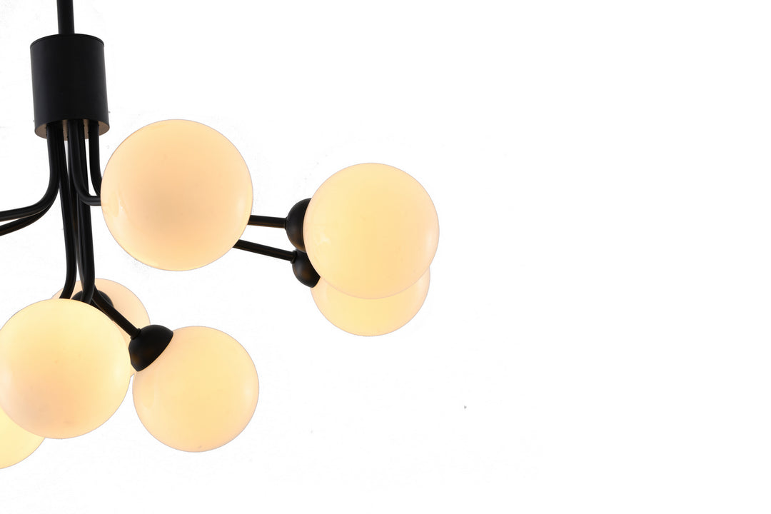 Bethel International DLS32C23W Chandelier Light - Black