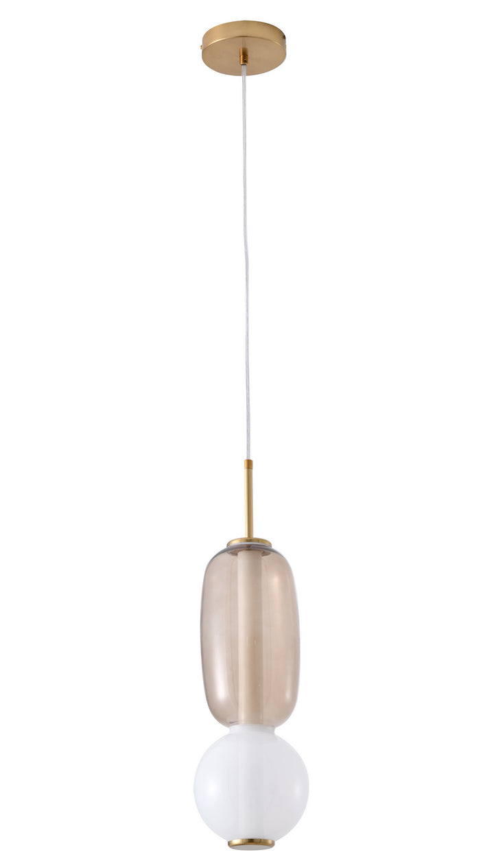 Bethel International DLS34P15WG Pendant Light - White & Grey