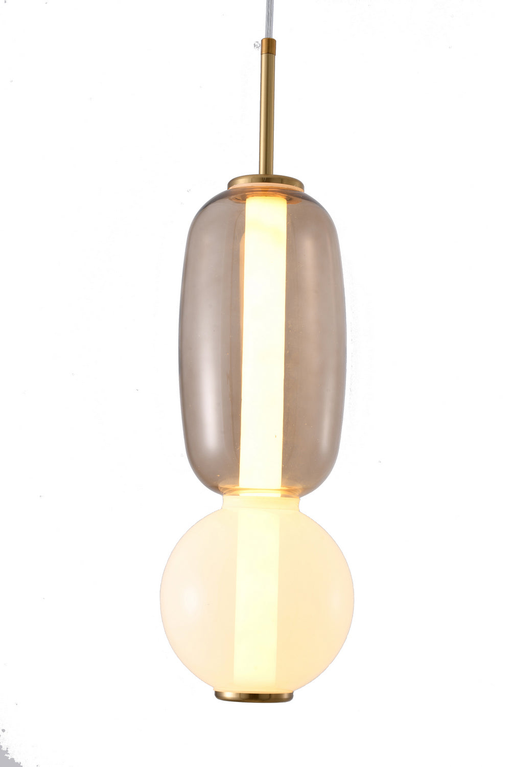 Bethel International DLS34P15WG Pendant Light - White & Grey