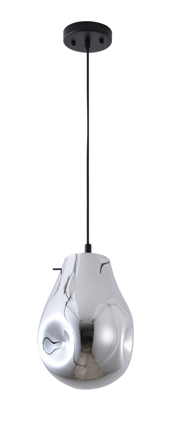 Bethel International DLS49P8SL Pendant Light - Silver & Black