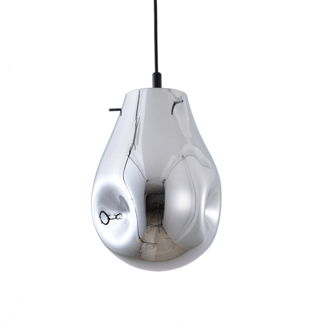 Bethel International DLS49P8SL Pendant Light - Silver & Black