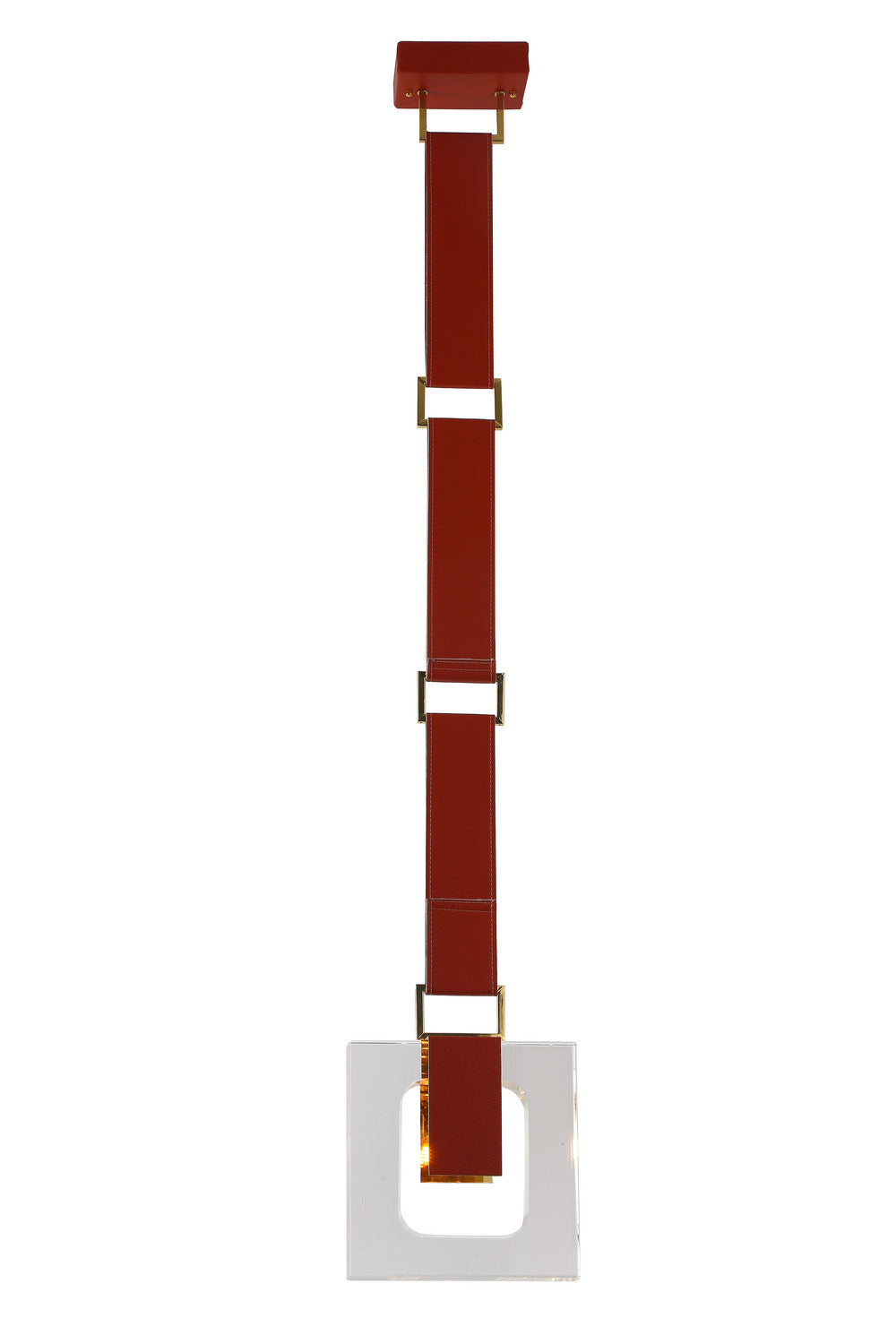 Bethel International ZD01P11O Pendant Light - Gold & Red