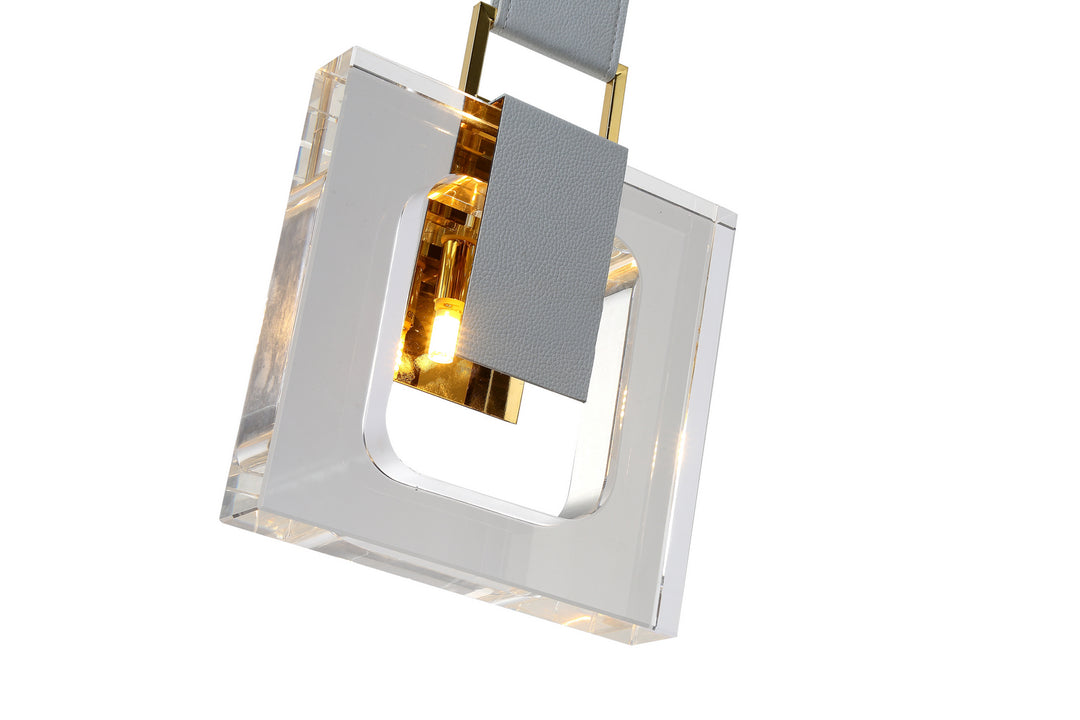 Bethel International ZD01P11W Pendant Light - Gold & White