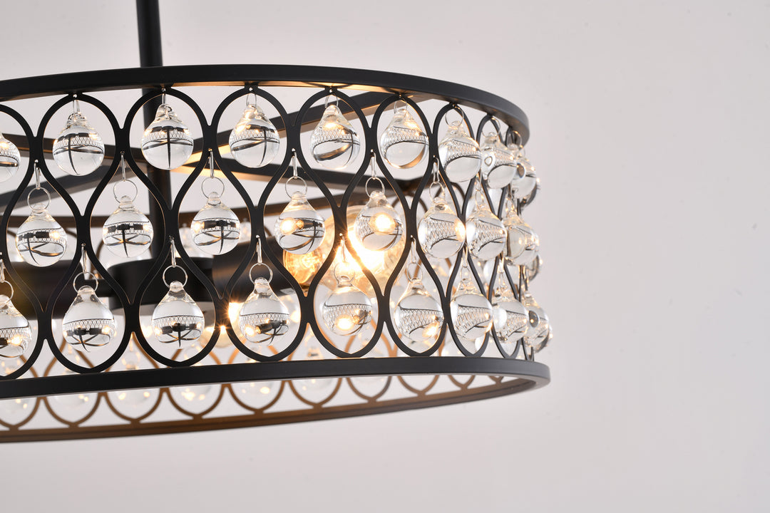 Bethel International DU162C19B Chandelier Light - Black