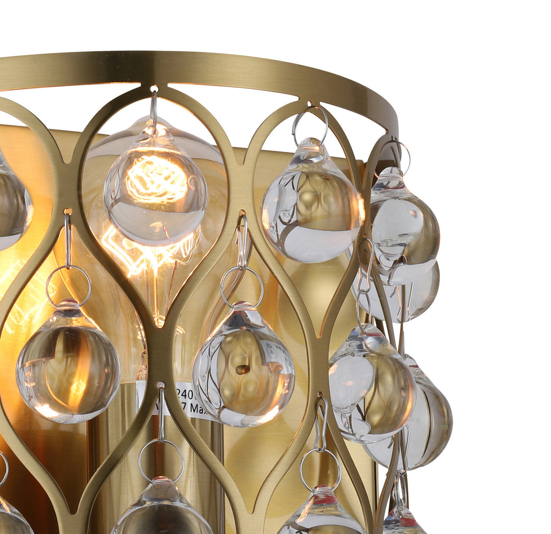 Bethel International DU164W7G Wall Sconce Light - Gold