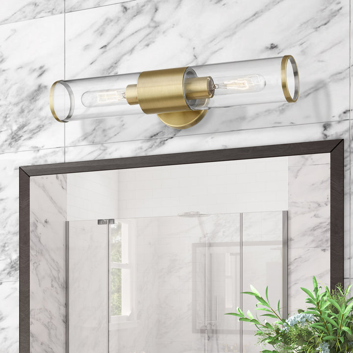 Livex Banca 17282-01 Bath Vanity Light 5 in. wide - Antique Brass