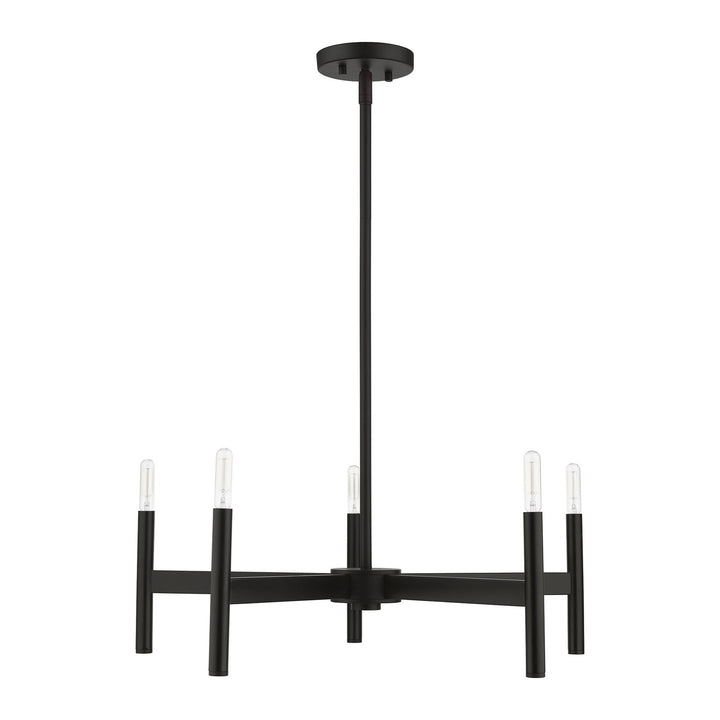 Livex Copenhagen 51175-04 Chandelier Light - Black