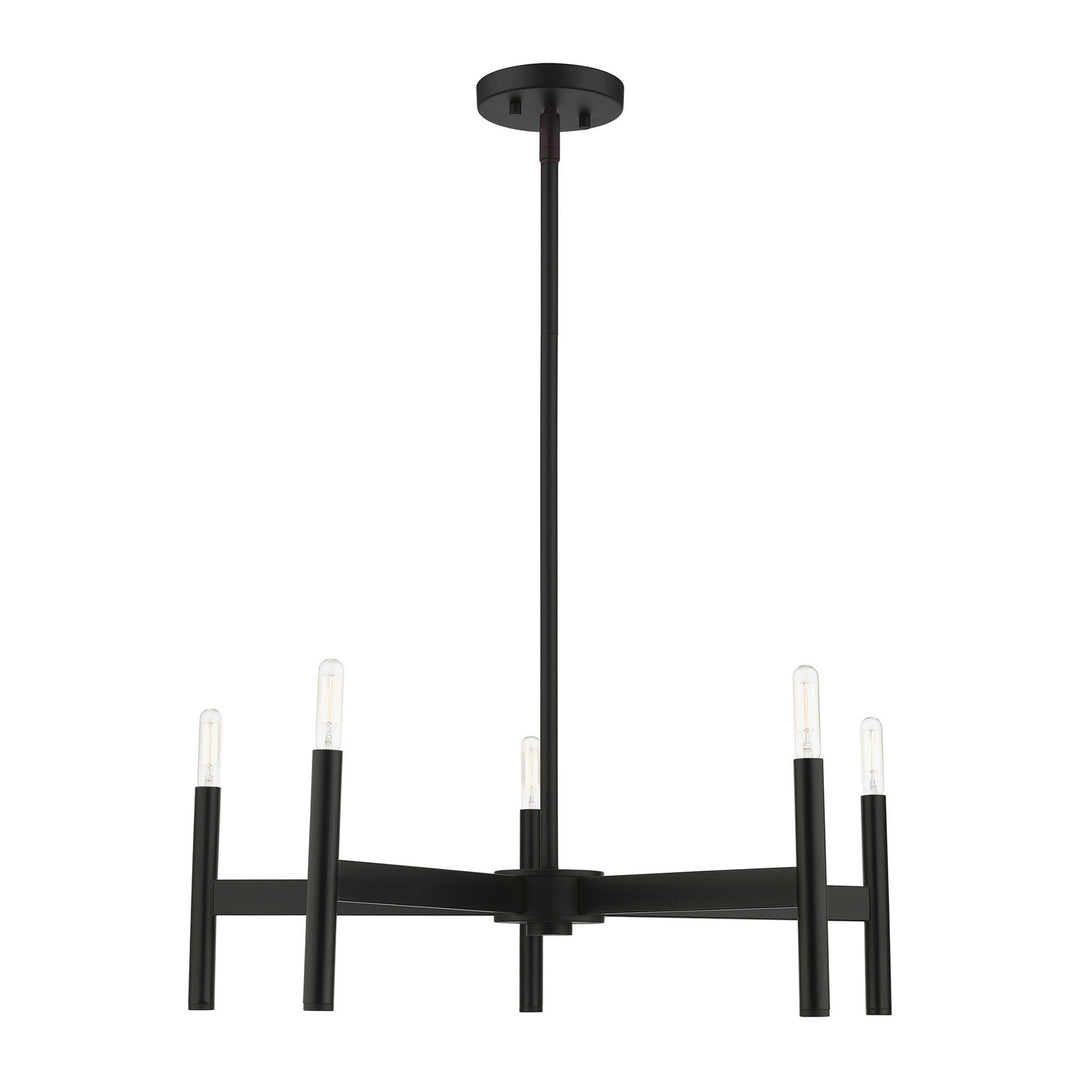 Livex Copenhagen 51175-04 Chandelier Light - Black