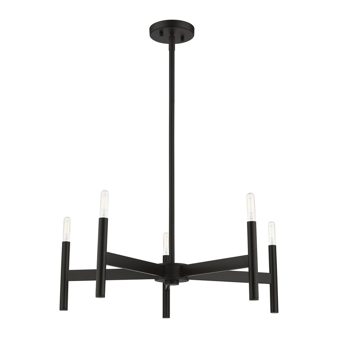 Livex Copenhagen 51175-04 Chandelier Light - Black