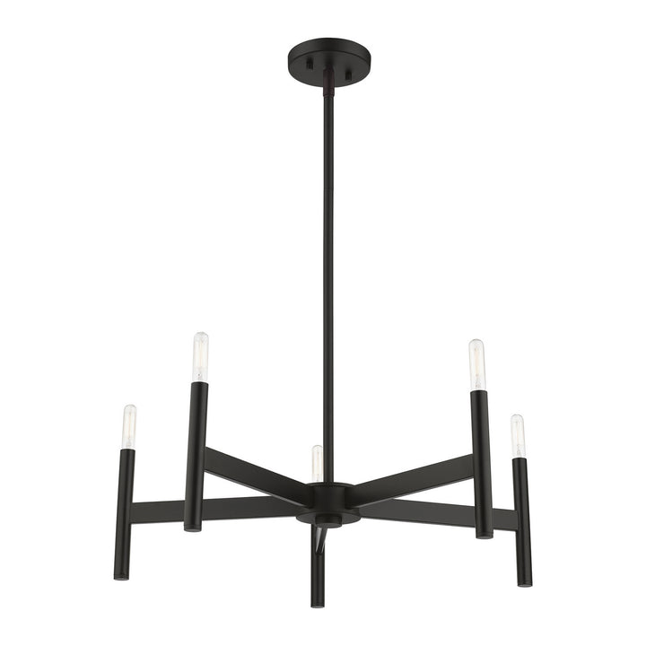 Livex Copenhagen 51175-04 Chandelier Light - Black